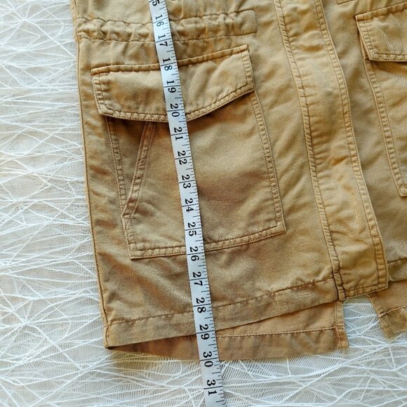 Roots Canada Women Utility Jacket Small Tan Button Cargo Hooded Lightweight - Picture 15 of 16